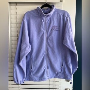 90s Plus size Alaska zip up sweater